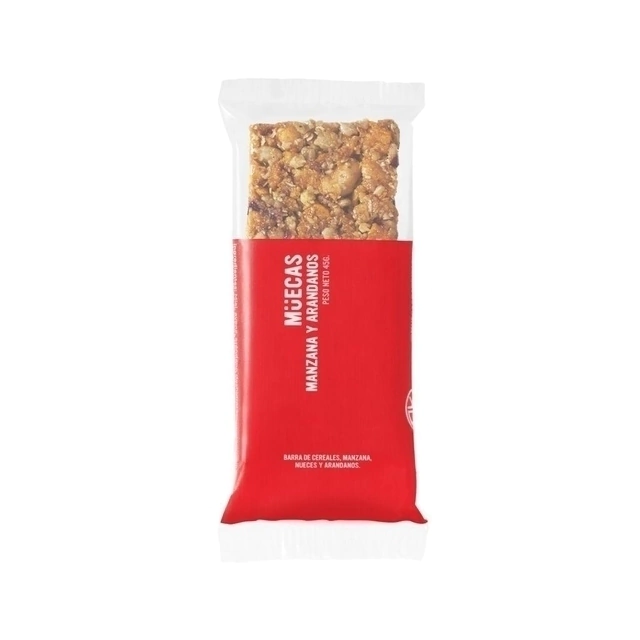 BARRITA DE CEREAL MANZANA Y ARANDANOS -MUECAS