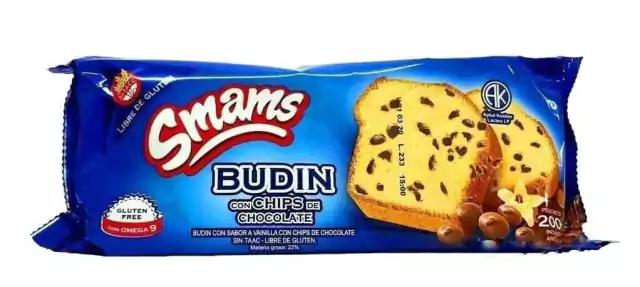 BUDIN C/ CHIPS DE CHOCOLATE X 200GR -SMAMS